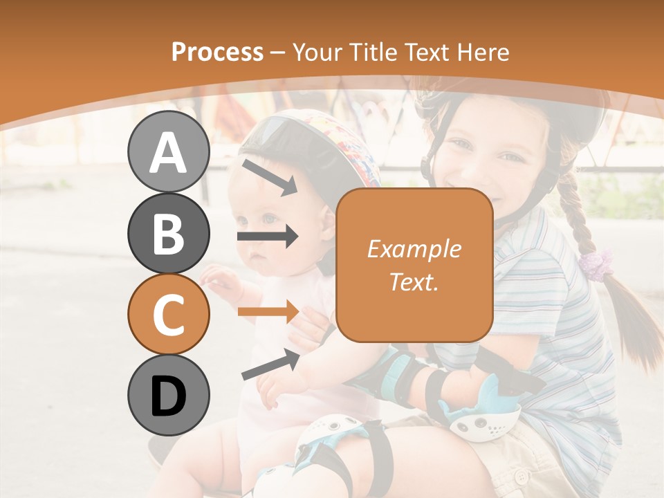 Fitness Cute Teenager PowerPoint Template