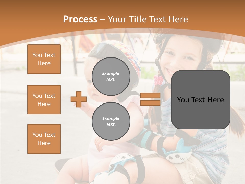 Fitness Cute Teenager PowerPoint Template