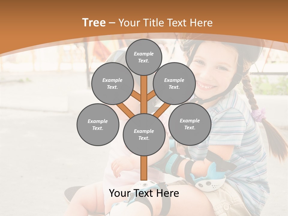 Fitness Cute Teenager PowerPoint Template