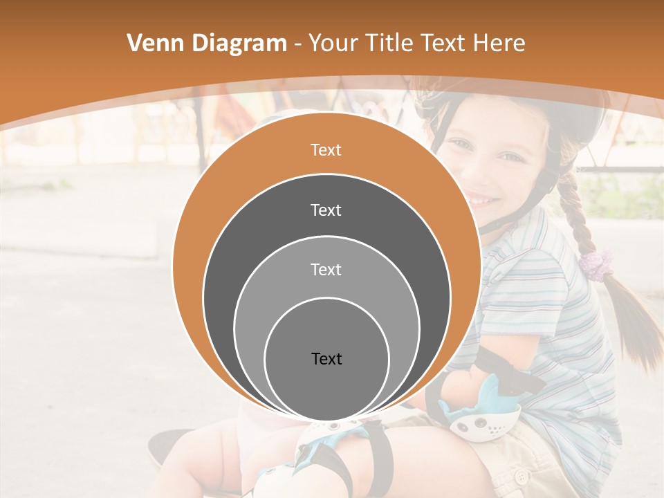 Fitness Cute Teenager PowerPoint Template