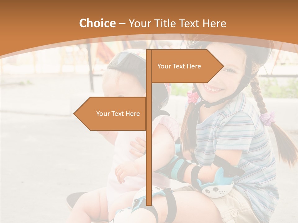 Fitness Cute Teenager PowerPoint Template