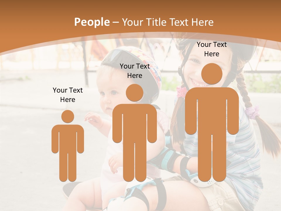 Fitness Cute Teenager PowerPoint Template