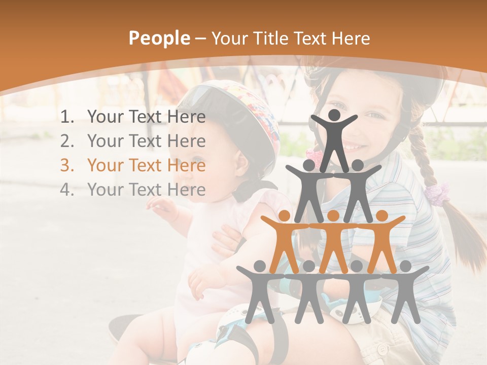 Fitness Cute Teenager PowerPoint Template