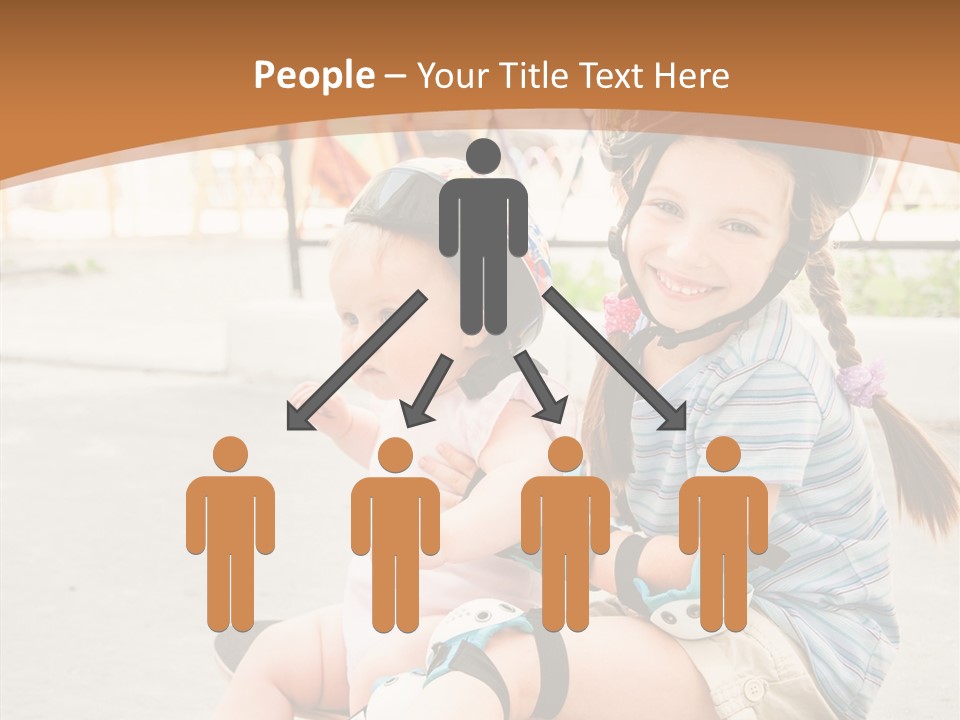 Fitness Cute Teenager PowerPoint Template