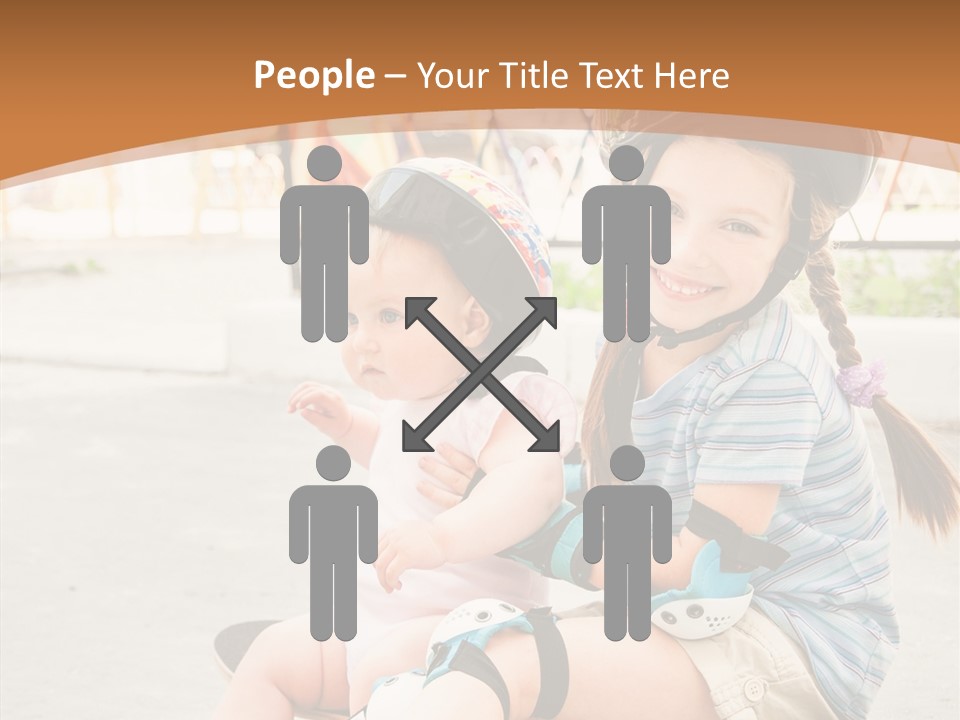 Fitness Cute Teenager PowerPoint Template