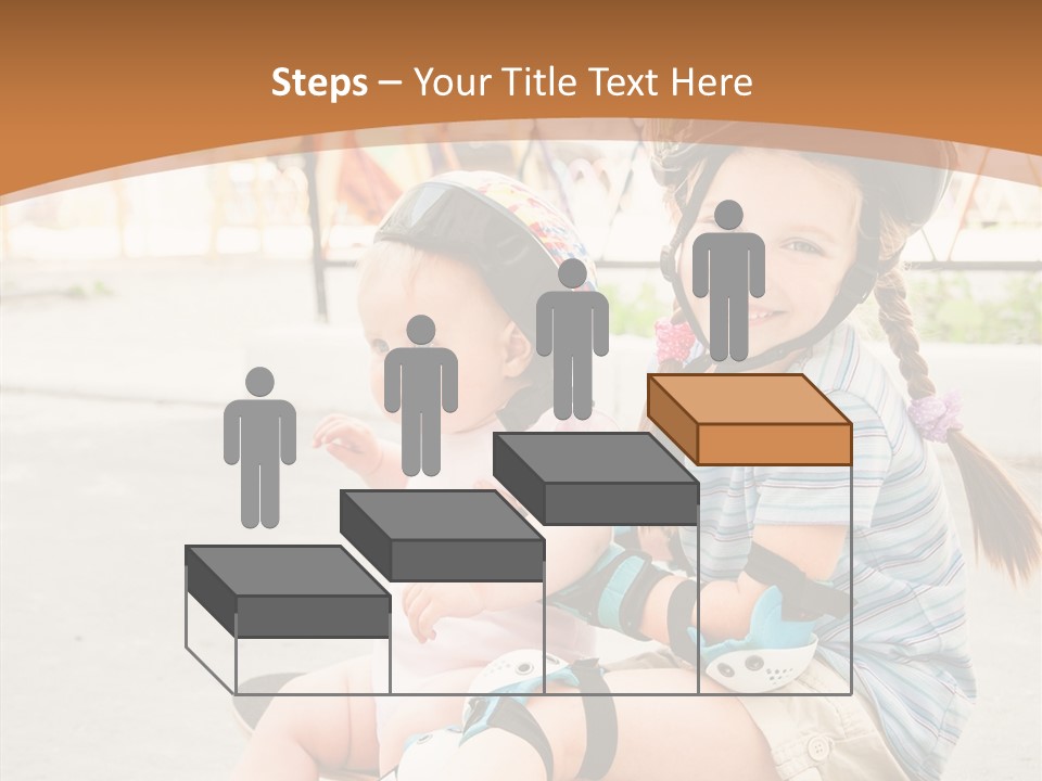 Fitness Cute Teenager PowerPoint Template