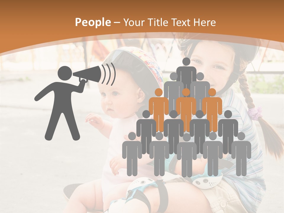 Fitness Cute Teenager PowerPoint Template