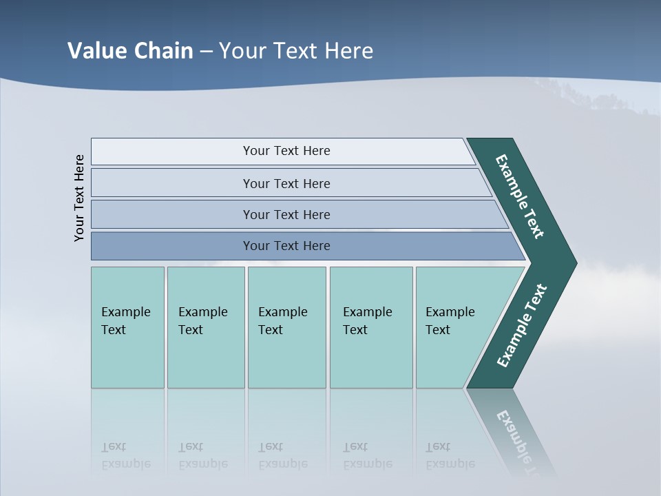 Escape Landscape Sunset PowerPoint Template