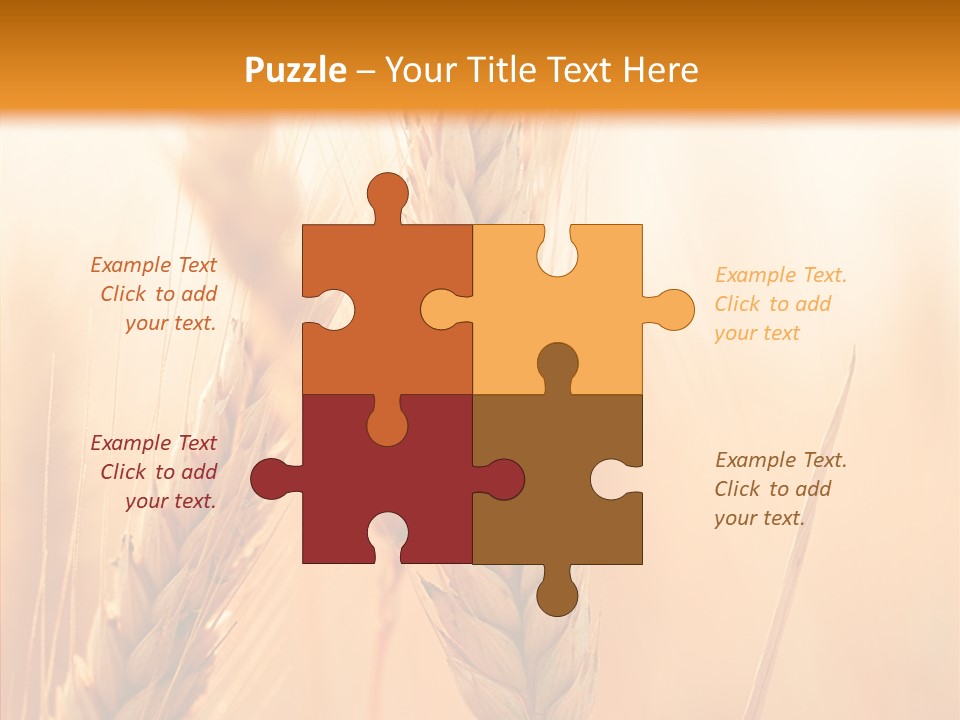 Harvesting Rye Seed PowerPoint Template