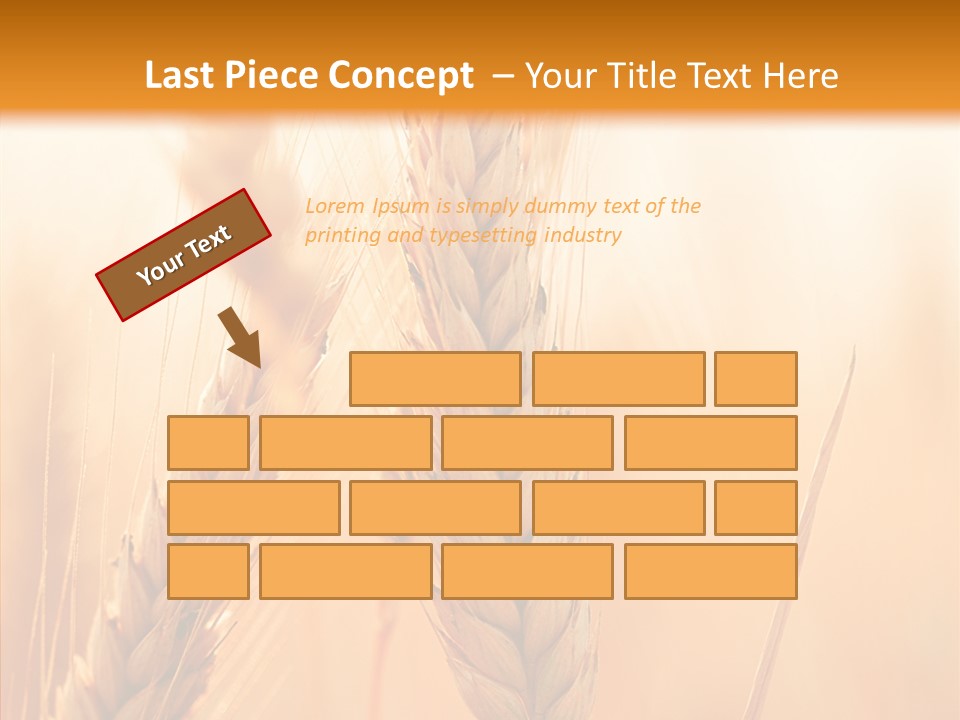 Harvesting Rye Seed PowerPoint Template