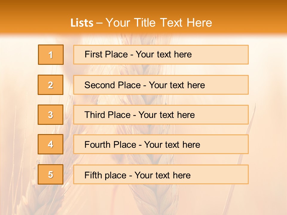 Harvesting Rye Seed PowerPoint Template