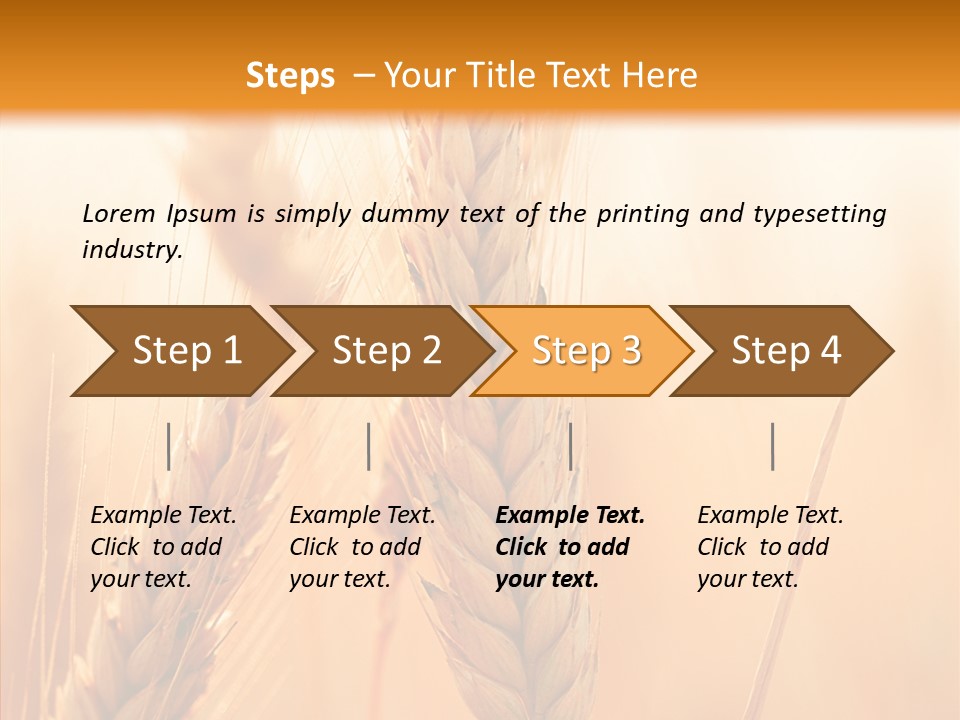Harvesting Rye Seed PowerPoint Template