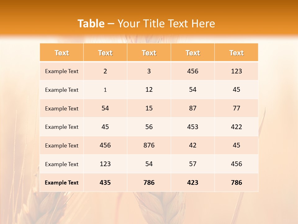 Harvesting Rye Seed PowerPoint Template