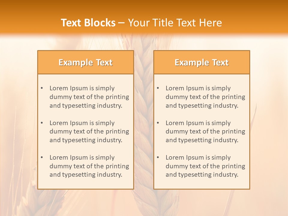 Harvesting Rye Seed PowerPoint Template