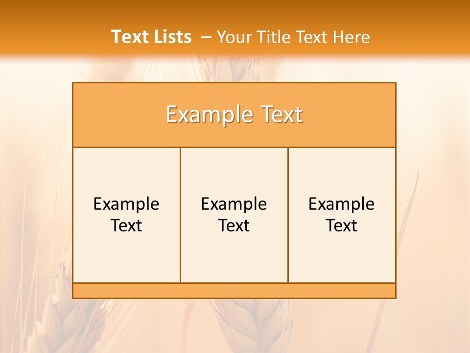 Harvesting Rye Seed PowerPoint Template