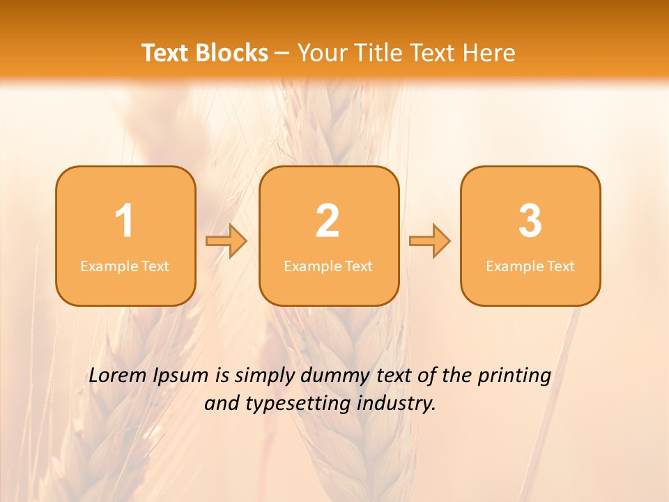 Harvesting Rye Seed PowerPoint Template