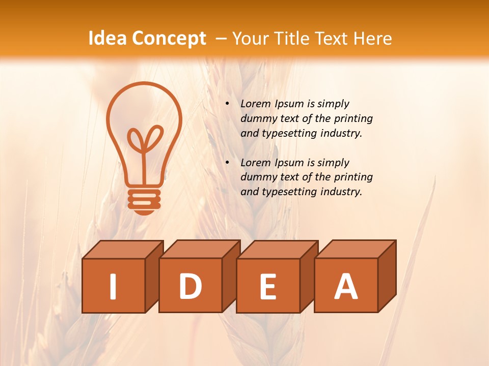 Harvesting Rye Seed PowerPoint Template