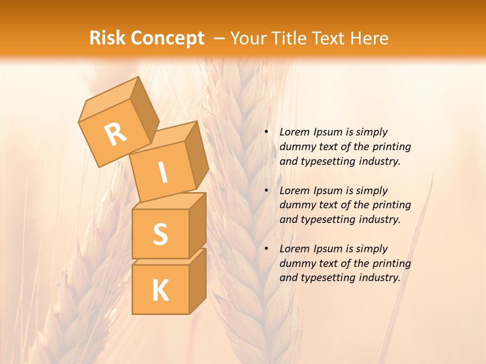 Harvesting Rye Seed PowerPoint Template