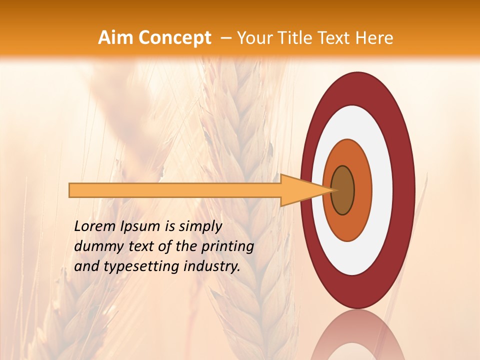 Harvesting Rye Seed PowerPoint Template