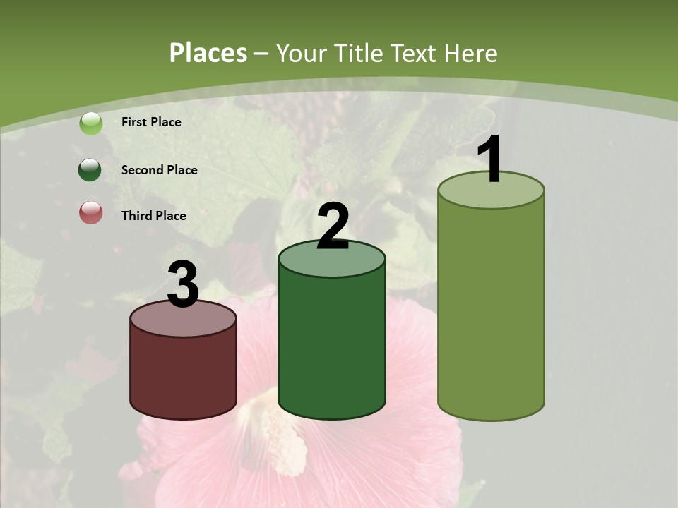 Blooming Rose Stem PowerPoint Template