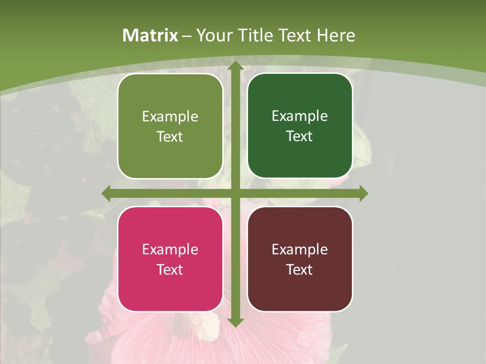 Blooming Rose Stem PowerPoint Template