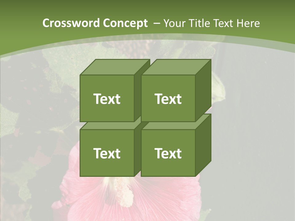 Blooming Rose Stem PowerPoint Template