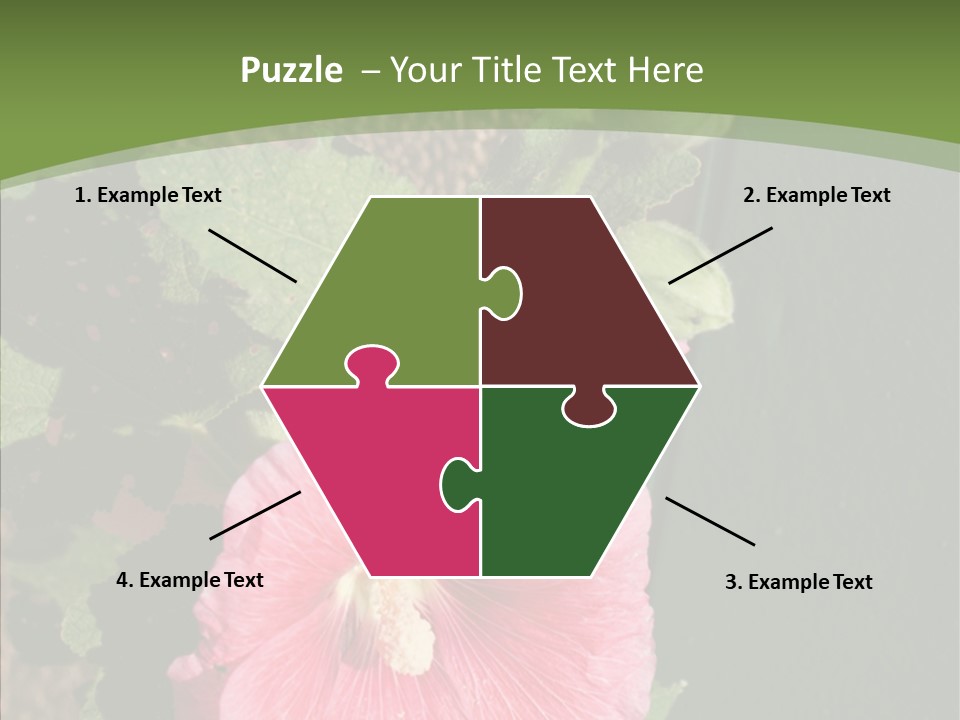 Blooming Rose Stem PowerPoint Template