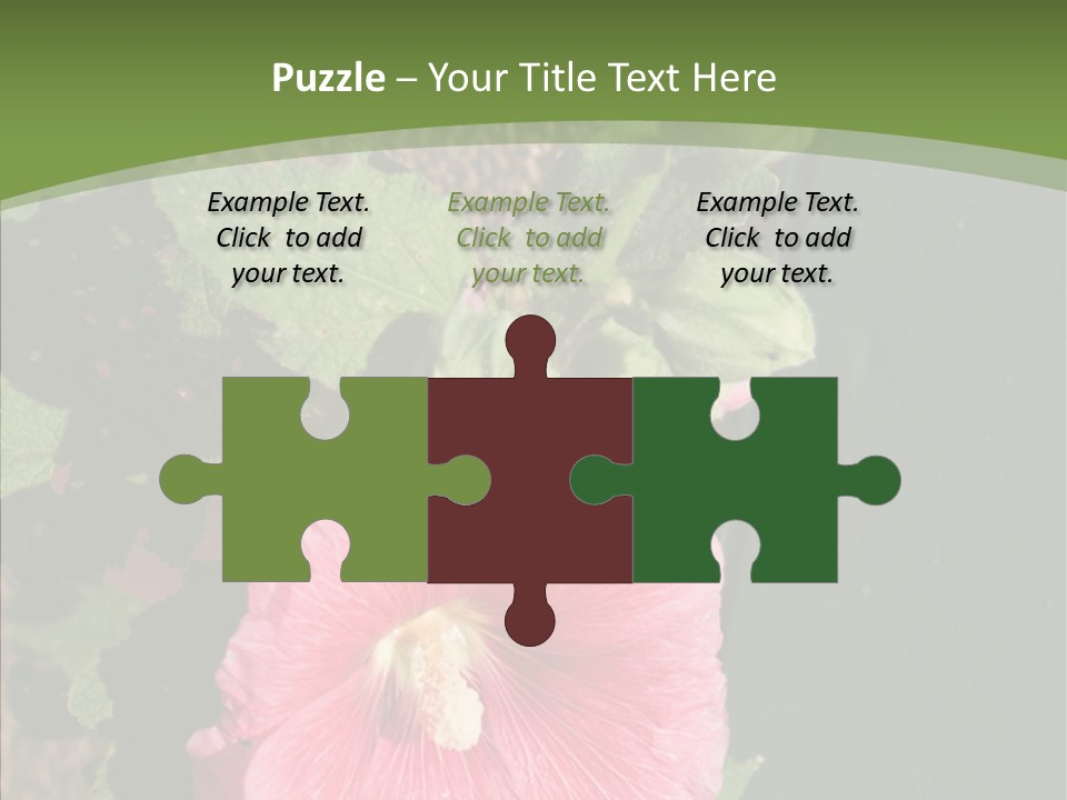 Blooming Rose Stem PowerPoint Template