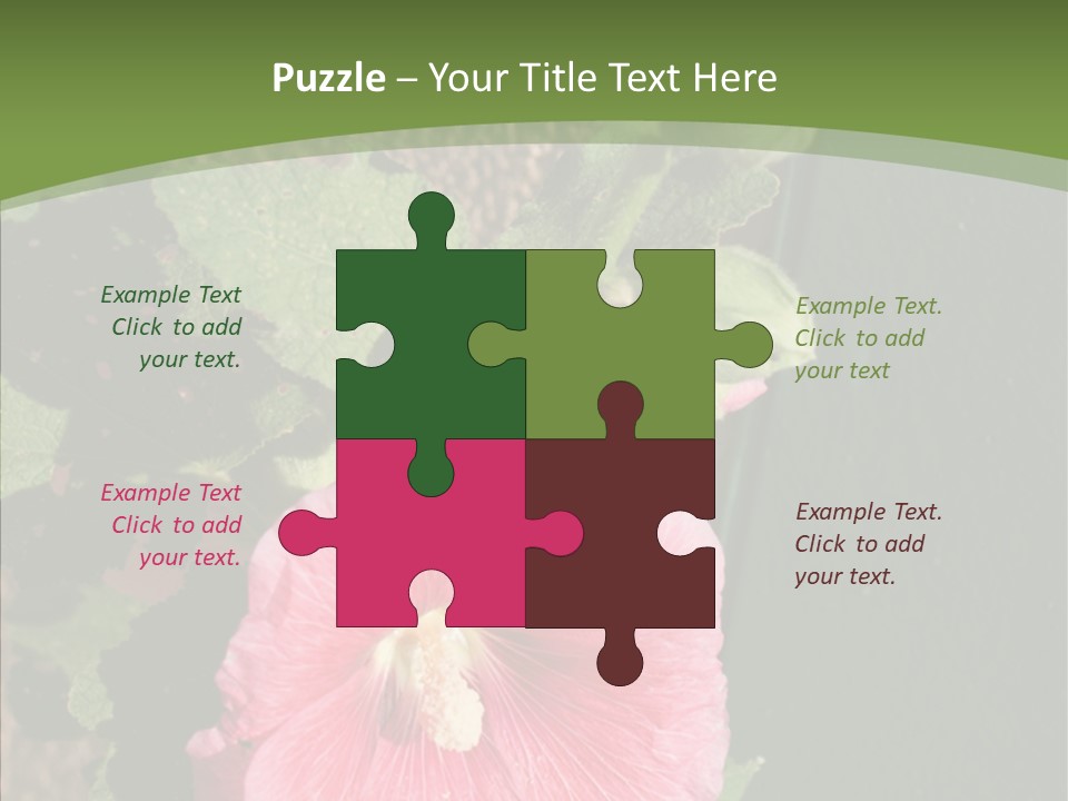 Blooming Rose Stem PowerPoint Template