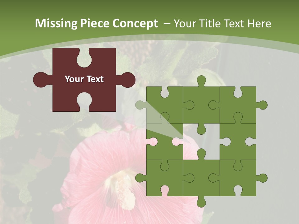 Blooming Rose Stem PowerPoint Template