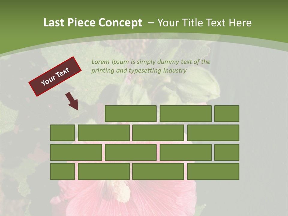 Blooming Rose Stem PowerPoint Template