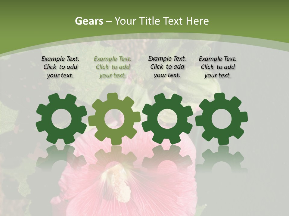 Blooming Rose Stem PowerPoint Template