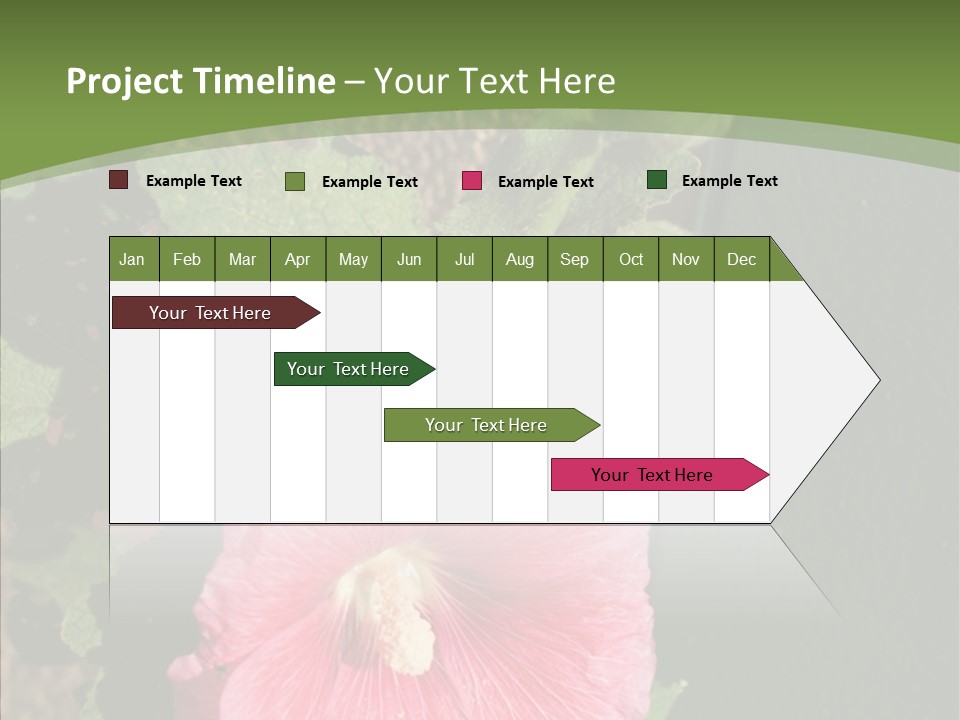 Blooming Rose Stem PowerPoint Template