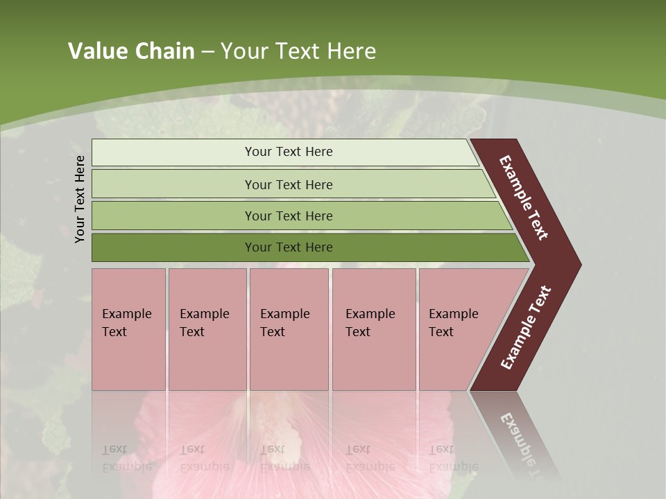 Blooming Rose Stem PowerPoint Template