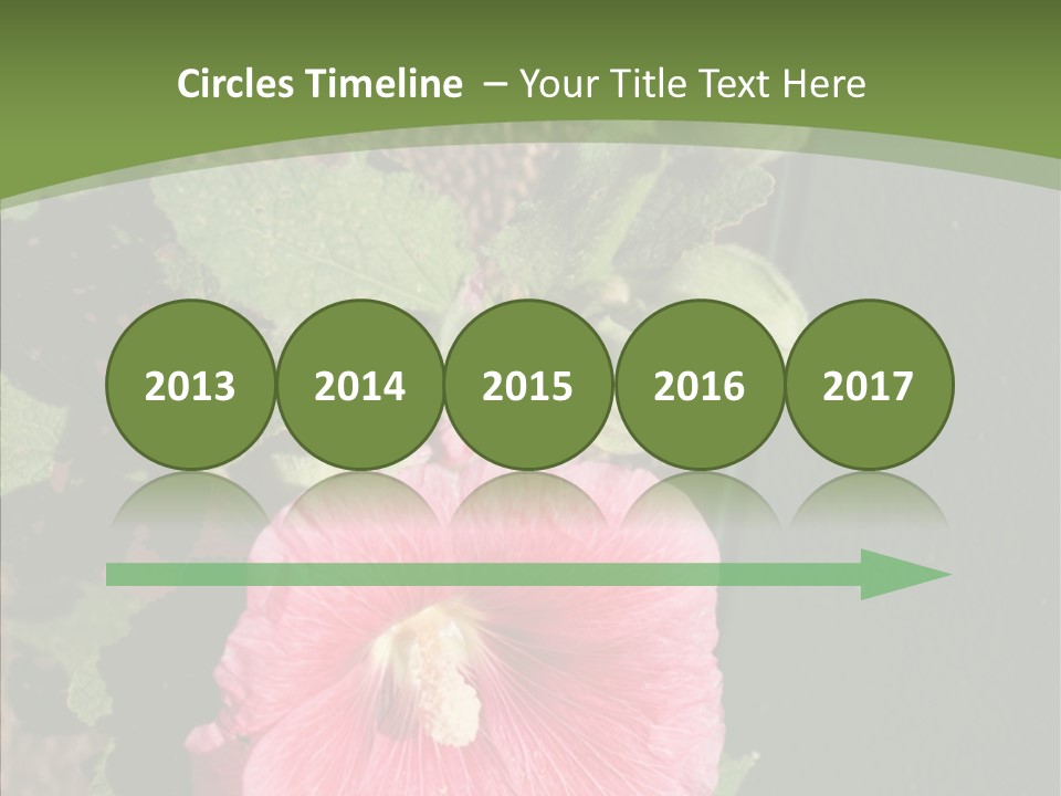 Blooming Rose Stem PowerPoint Template