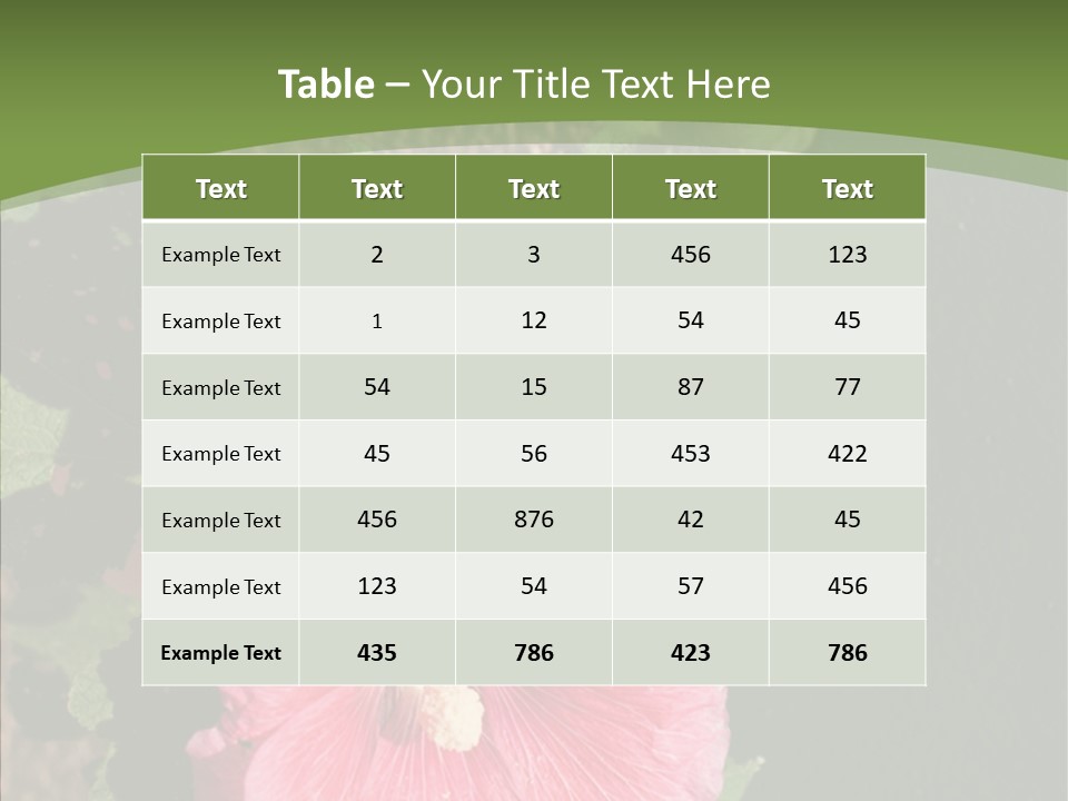 Blooming Rose Stem PowerPoint Template