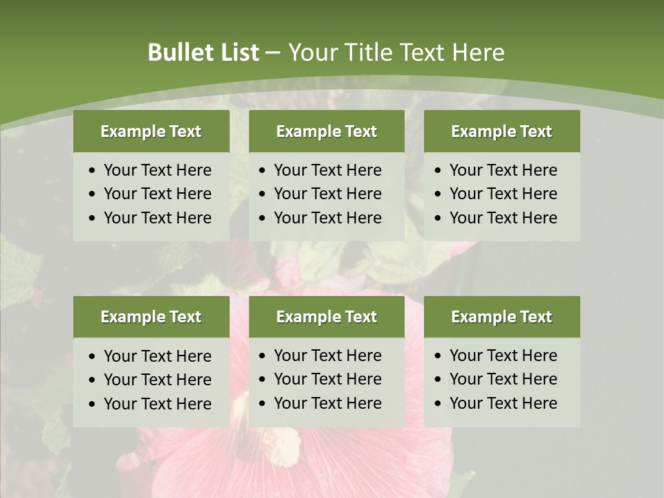 Blooming Rose Stem PowerPoint Template