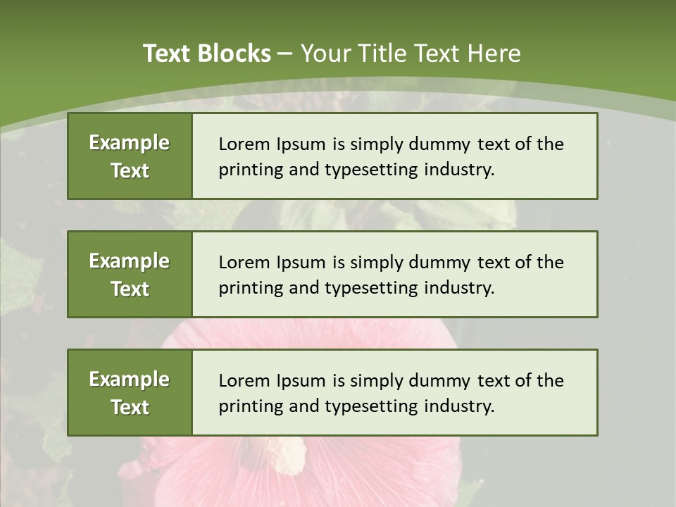 Blooming Rose Stem PowerPoint Template
