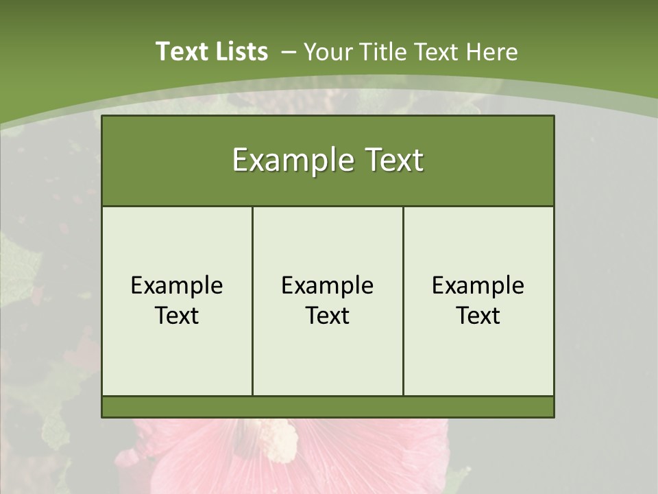 Blooming Rose Stem PowerPoint Template