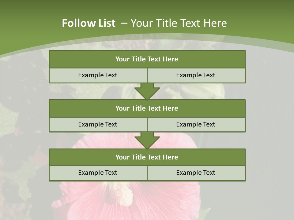 Blooming Rose Stem PowerPoint Template
