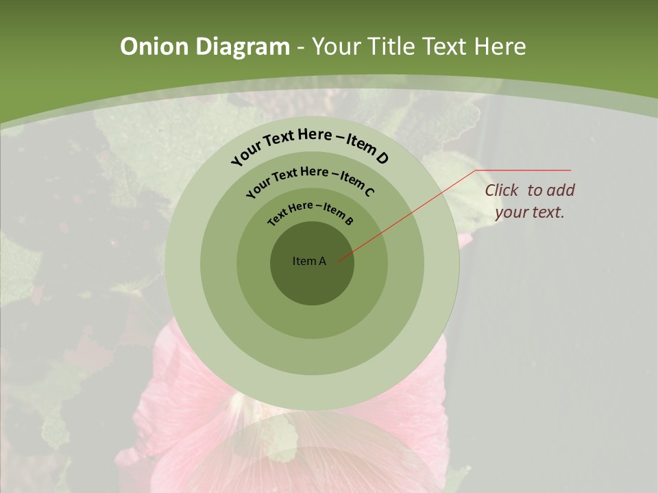 Blooming Rose Stem PowerPoint Template