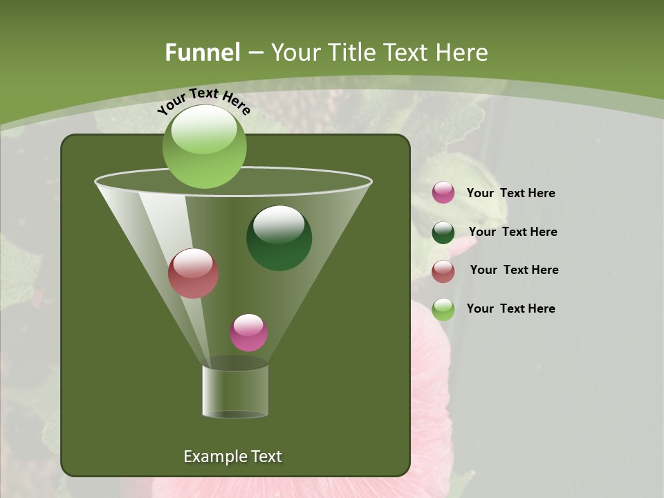 Blooming Rose Stem PowerPoint Template