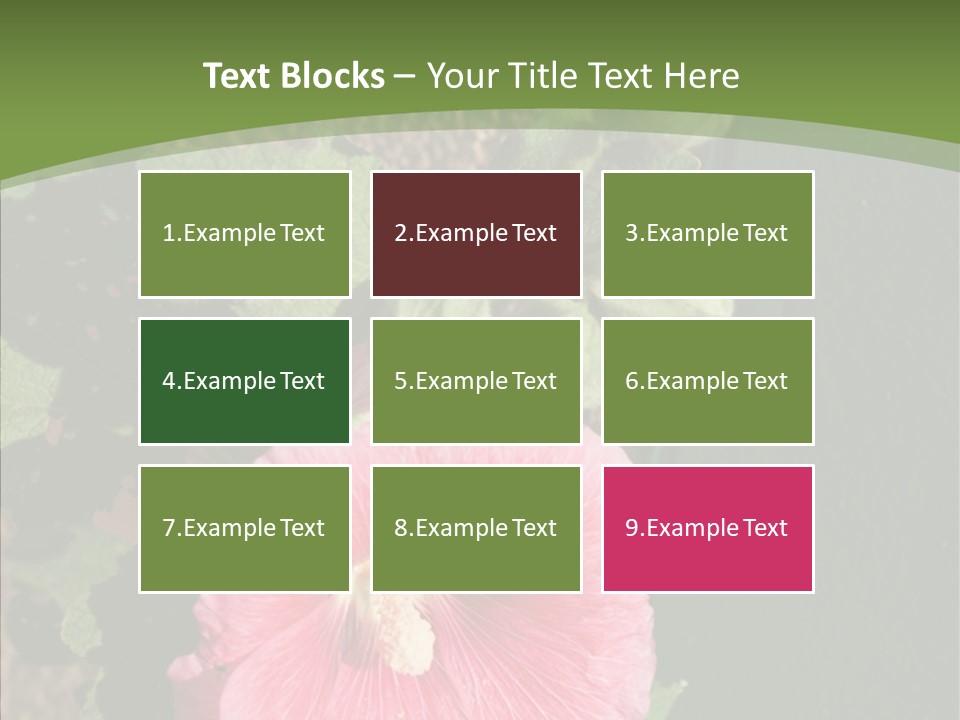 Blooming Rose Stem PowerPoint Template
