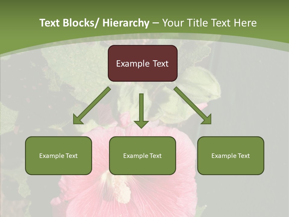 Blooming Rose Stem PowerPoint Template