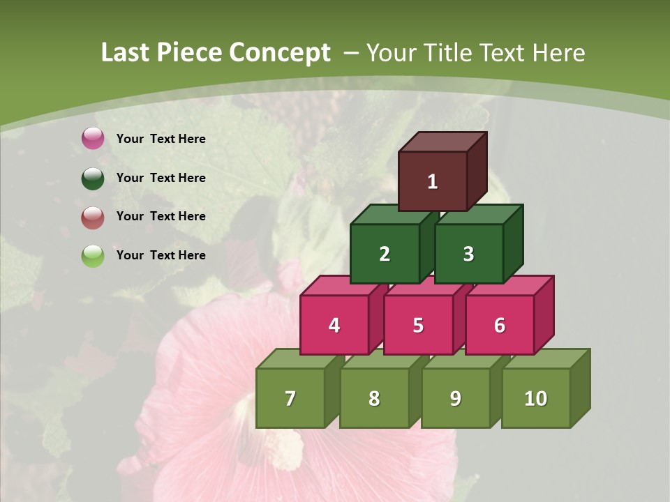 Blooming Rose Stem PowerPoint Template