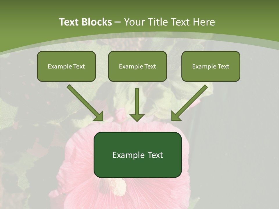 Blooming Rose Stem PowerPoint Template