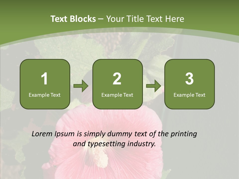 Blooming Rose Stem PowerPoint Template