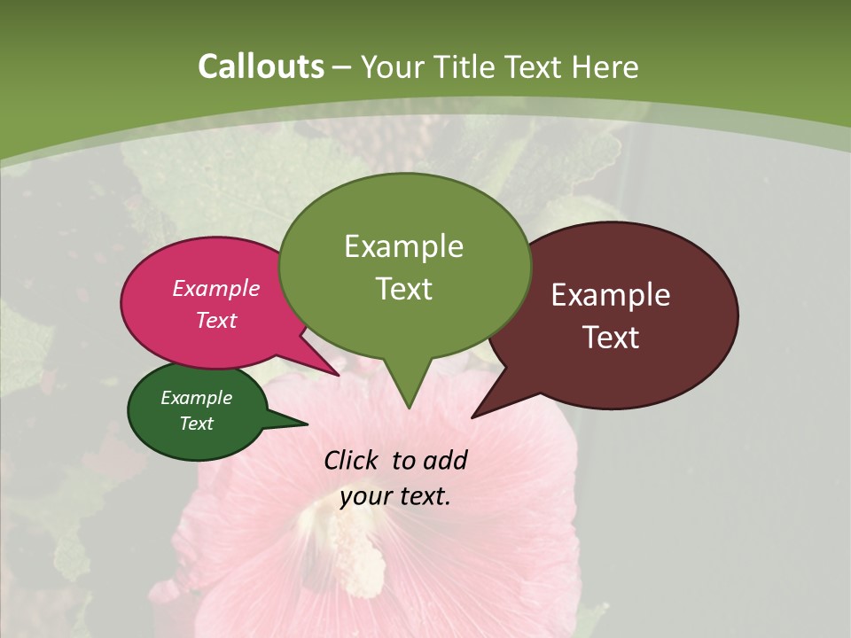 Blooming Rose Stem PowerPoint Template