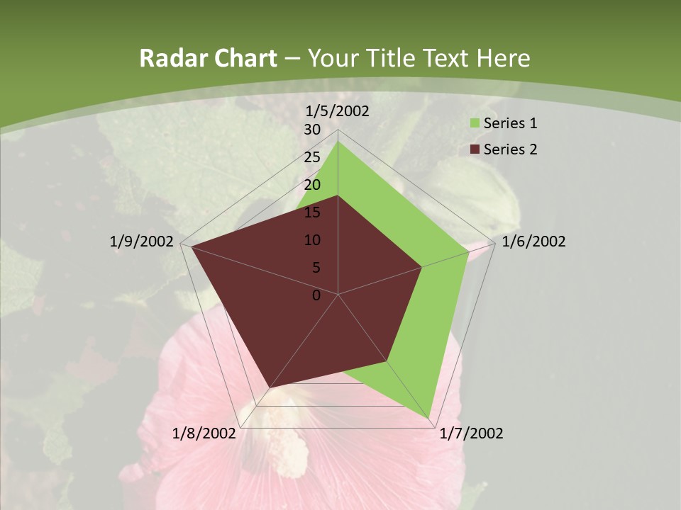 Blooming Rose Stem PowerPoint Template