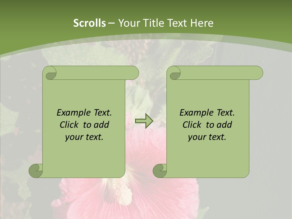 Blooming Rose Stem PowerPoint Template